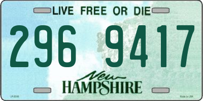 NH license plate 2969417
