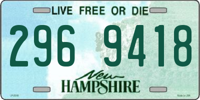 NH license plate 2969418