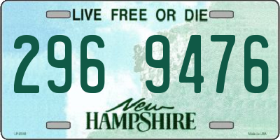 NH license plate 2969476