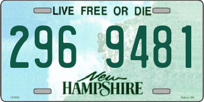 NH license plate 2969481