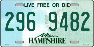 NH license plate 2969482