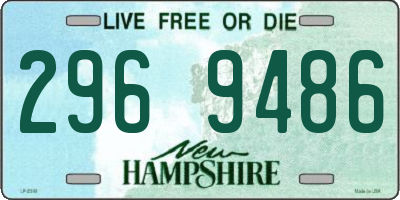 NH license plate 2969486