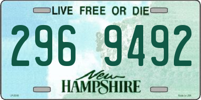 NH license plate 2969492