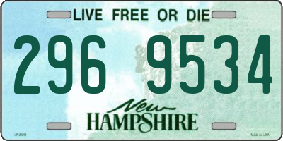 NH license plate 2969534