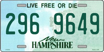 NH license plate 2969649