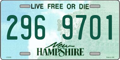 NH license plate 2969701