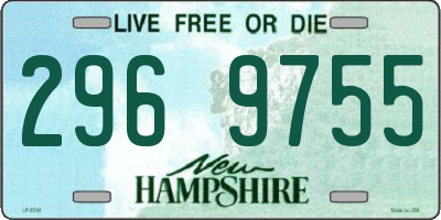 NH license plate 2969755