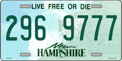 NH license plate 2969777