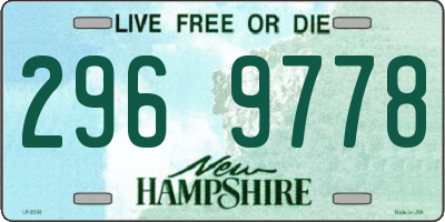 NH license plate 2969778