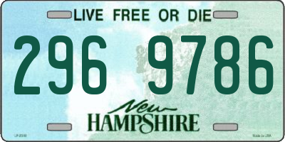 NH license plate 2969786