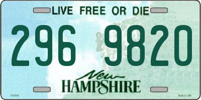 NH license plate 2969820