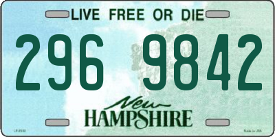 NH license plate 2969842