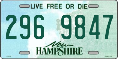 NH license plate 2969847
