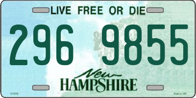 NH license plate 2969855