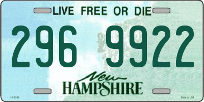 NH license plate 2969922