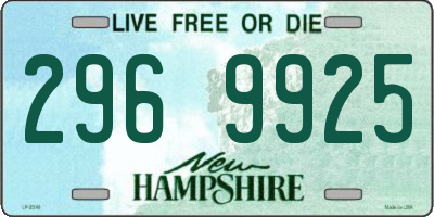 NH license plate 2969925