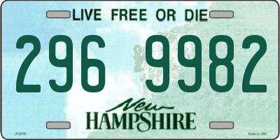 NH license plate 2969982