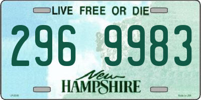NH license plate 2969983