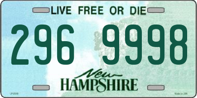 NH license plate 2969998