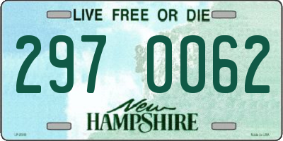 NH license plate 2970062
