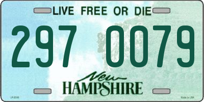 NH license plate 2970079