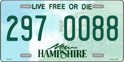 NH license plate 2970088