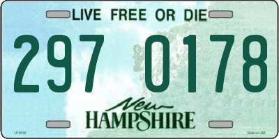 NH license plate 2970178