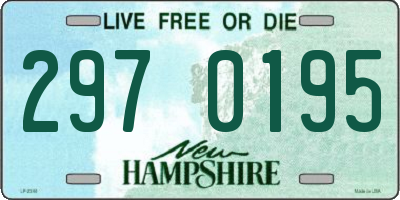 NH license plate 2970195