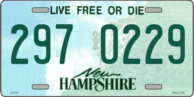 NH license plate 2970229