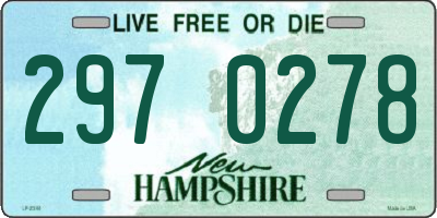 NH license plate 2970278