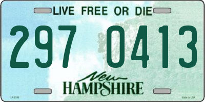 NH license plate 2970413
