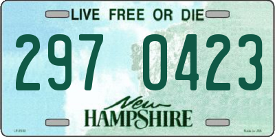 NH license plate 2970423