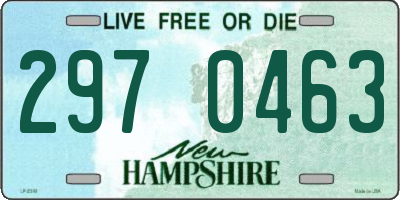 NH license plate 2970463