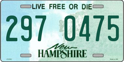 NH license plate 2970475