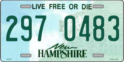 NH license plate 2970483