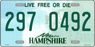 NH license plate 2970492