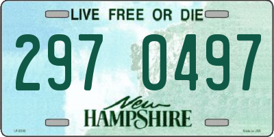NH license plate 2970497