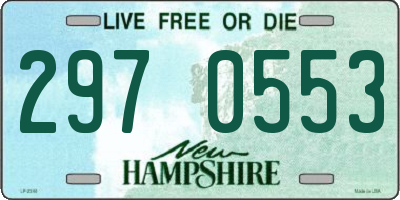 NH license plate 2970553