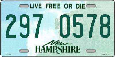 NH license plate 2970578