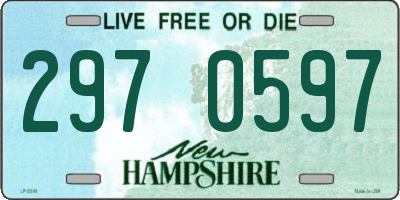 NH license plate 2970597