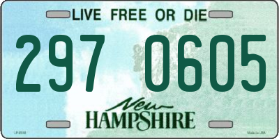 NH license plate 2970605