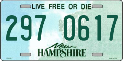 NH license plate 2970617