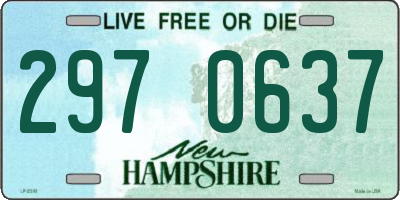 NH license plate 2970637