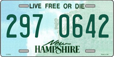 NH license plate 2970642
