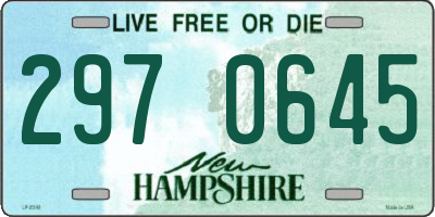 NH license plate 2970645