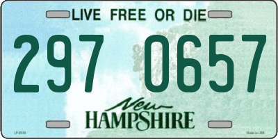 NH license plate 2970657