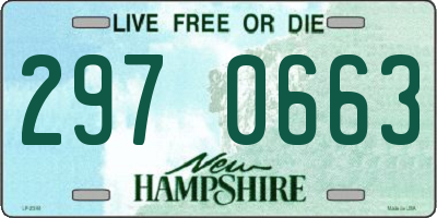 NH license plate 2970663