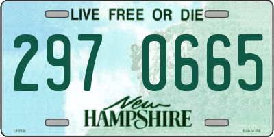 NH license plate 2970665