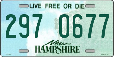 NH license plate 2970677