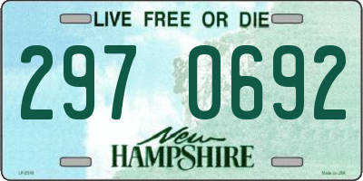 NH license plate 2970692